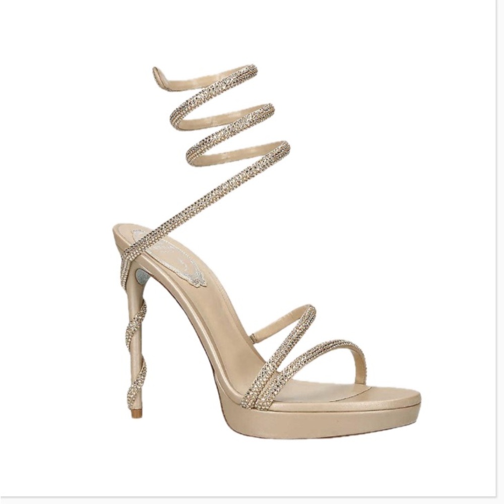 Elegant Spiral Strap Women's Heels